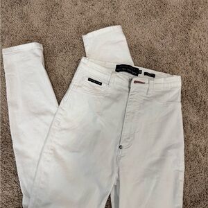 Philipp Plein White High-Waist Jeggings